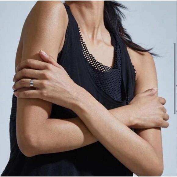 Koral Villa Mesh Racerback Tank Size Medium Black - Picture 6 of 14